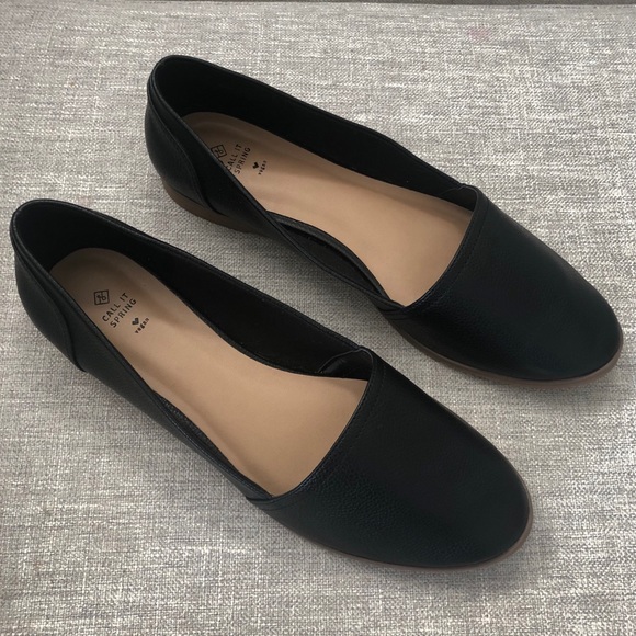 Call It Spring - Black Women’s Ballet Flats 8.5
